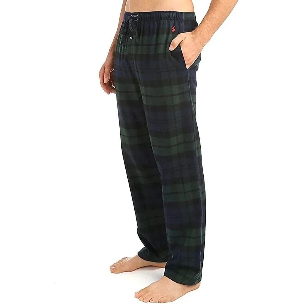 Polo Ralph Lauren Blackwatch Tartan Pajama Pants XL Lightweight Flannel Lounge